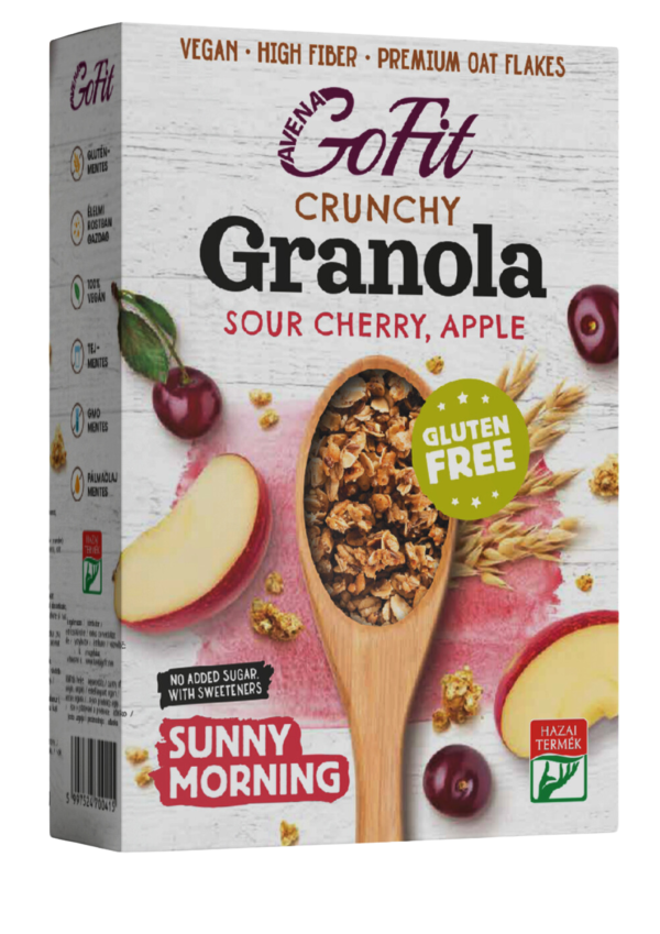 Gluten-free Sour Cherry-Apple Granola With Sweeteners