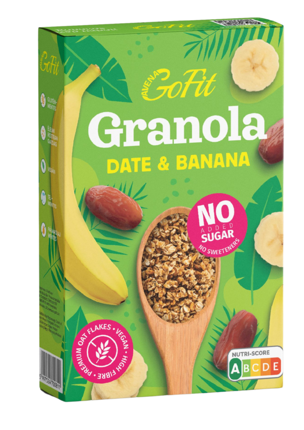 Gluten-Free Banana and Date Granola, No Added Sugar or Sweeteners
