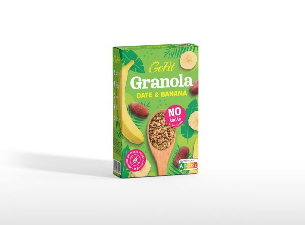 Gluténmentes Banános-Datolyás Granola hozzáadott cukor és édesítőszer nélkül 250 g