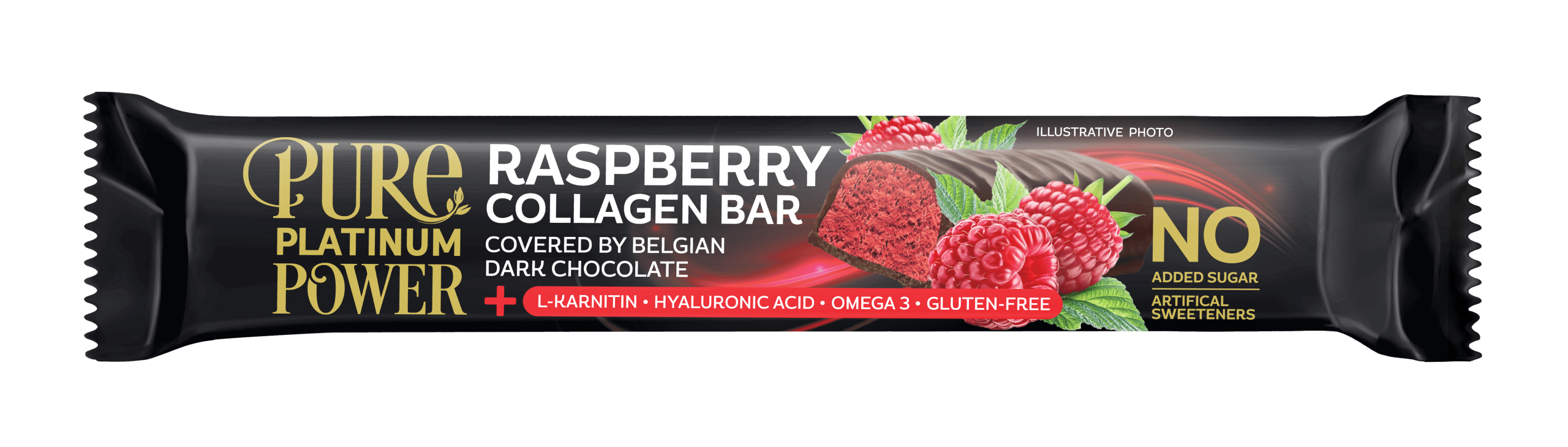 Pure Platinum Power Rasberry Collagen Bar