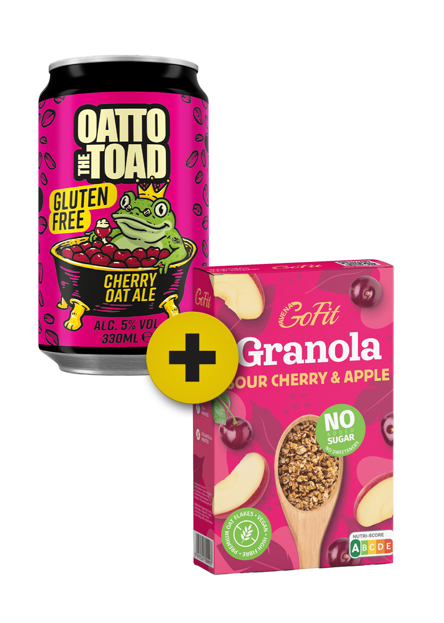 OATTO THE TOAD – CHERRY OAT ALE + Meggyes almás granola